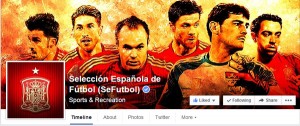 Cuenta oficial Facebook Selección Española